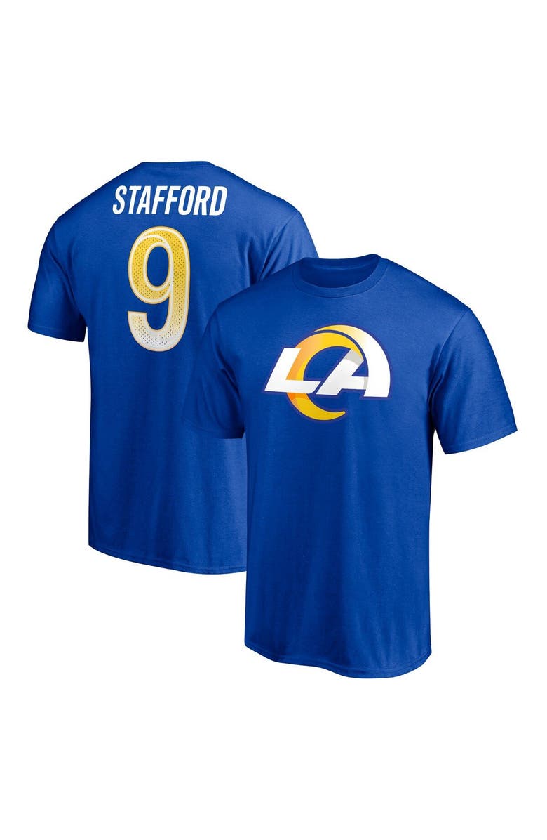 FANATICS Men's Fanatics Branded Matthew Stafford Royal Los Angeles Rams Player Icon T-Shirt, Main, color, Royal