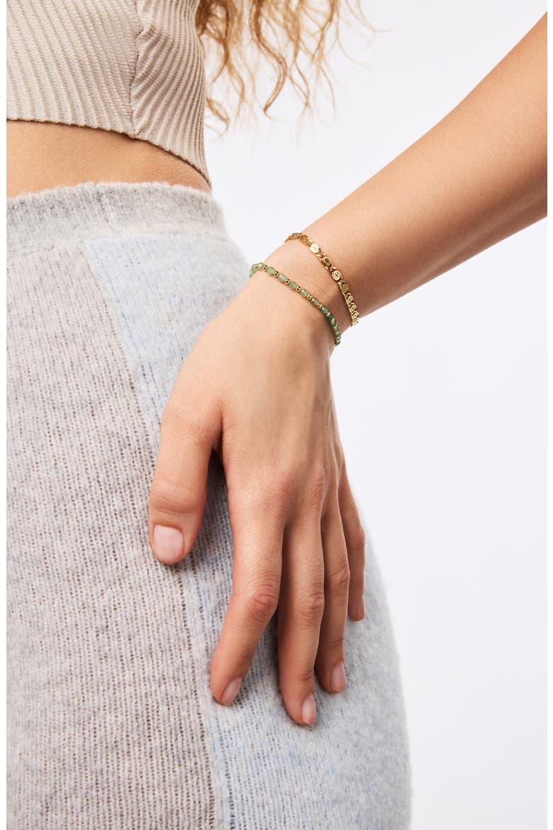 Bead Bracelet - Crew Bracelet, Alternate, color, Gold