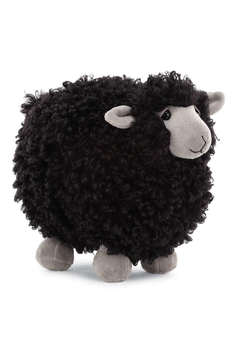 Rolbie Large Black Sheep Plush Toy, Main, color, BLACK