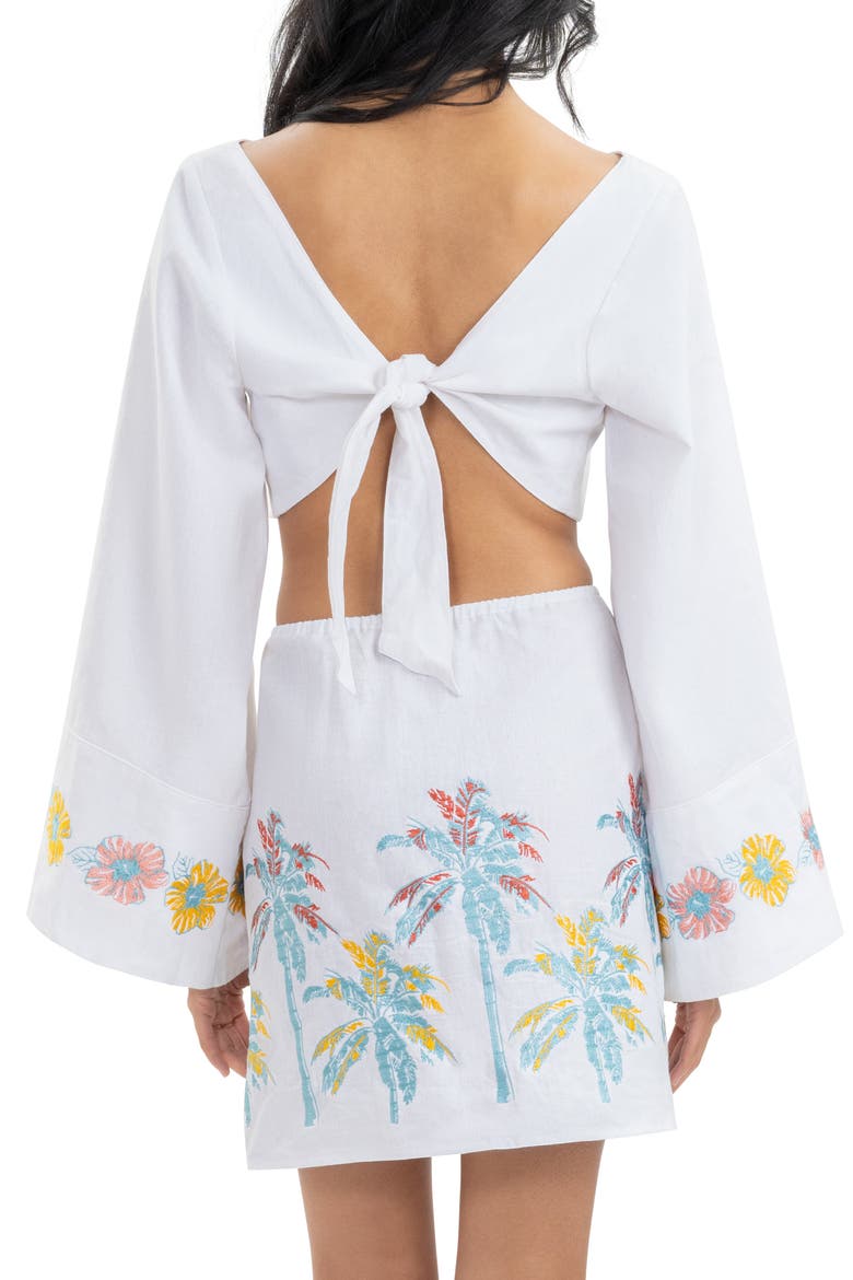 The BVIs - Embroidered Long Sleeve Dress, Alternate, color, White