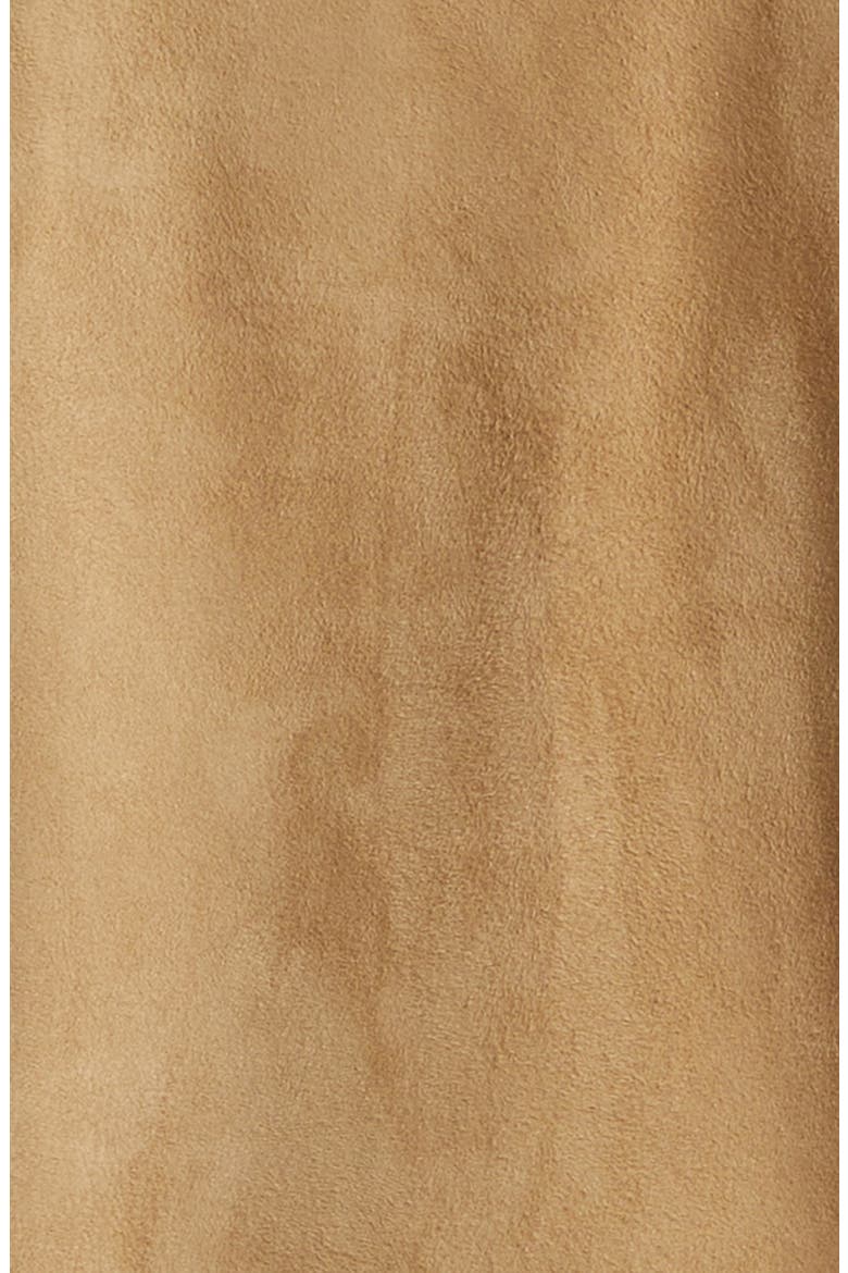 Amelio Aqua Lambskin Suede Jacket, Alternate, color, DARK BEIGE 1