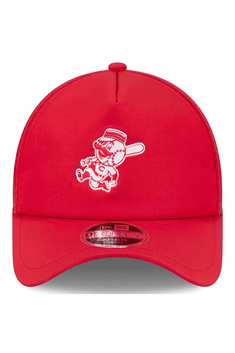 Men's New Era Red Cincinnati Reds 2026 Batting Practice Alternate Apex 9FORTY Adjustable Hat, Alternate, color, Red