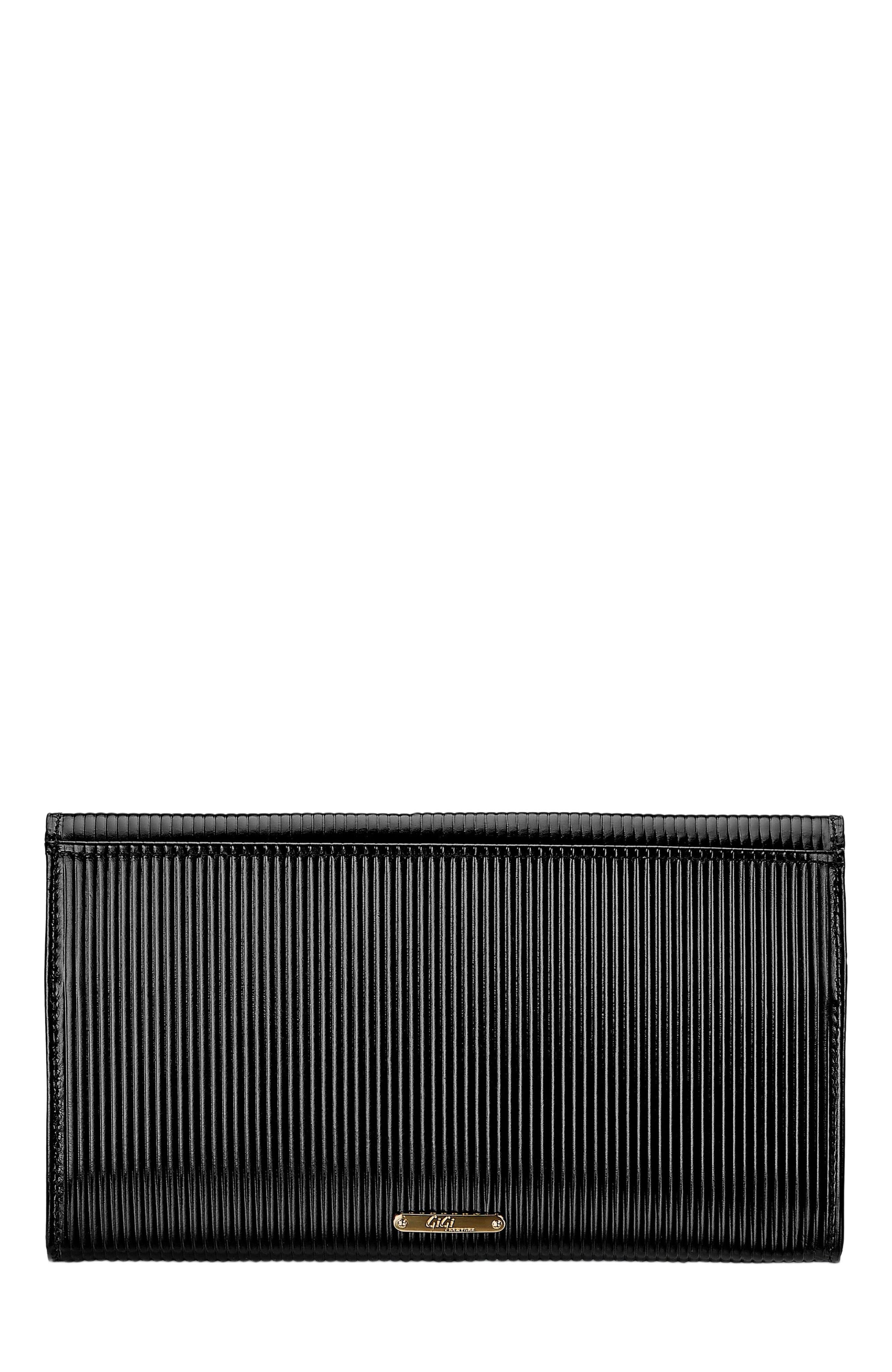 GiGi New York BIANCA CLUTCH, Alternate, color, Black