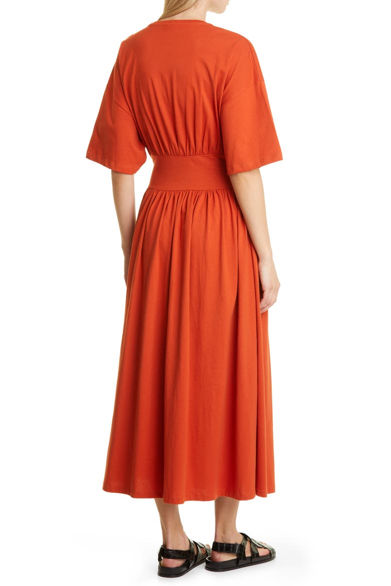 Women's Organic Cotton T-Shirt Dress, Alternate, color, BLOODY MARY