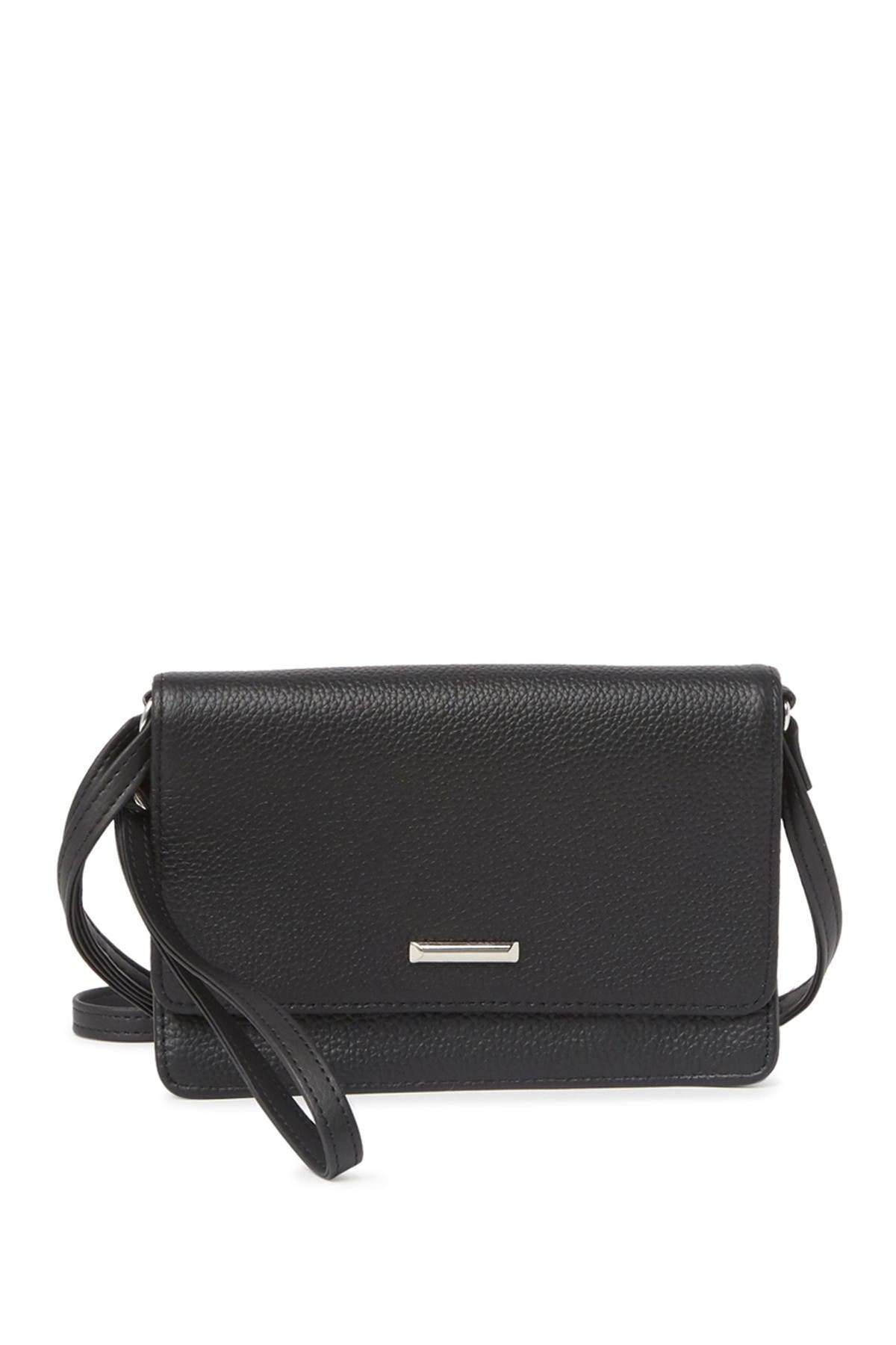 MUNDI SMALL LEATHER GOODS Kimberly Leather Crossbody Wristlet Bag, Main, color, 