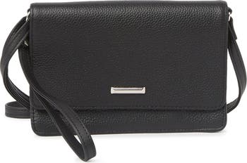MUNDI SMALL LEATHER GOODS Kimberly Leather Crossbody Wristlet Bag