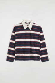 COS Striped Cotton Rugby Shirt