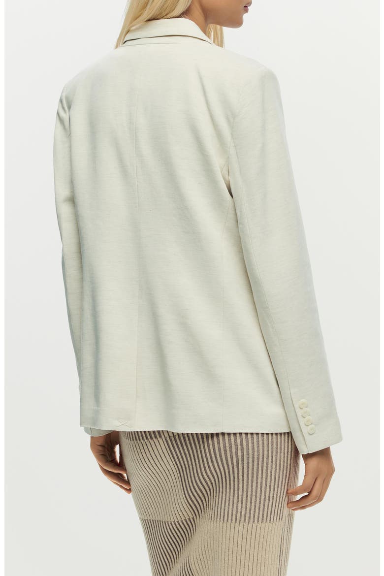 Patchwork Blazer, Alternate, color, OFF WHITE