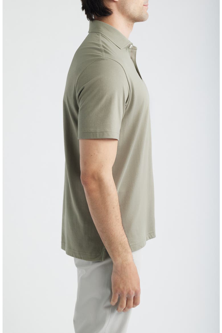Eagle Stretch Cotton Polo, Alternate, color, FATIGUE