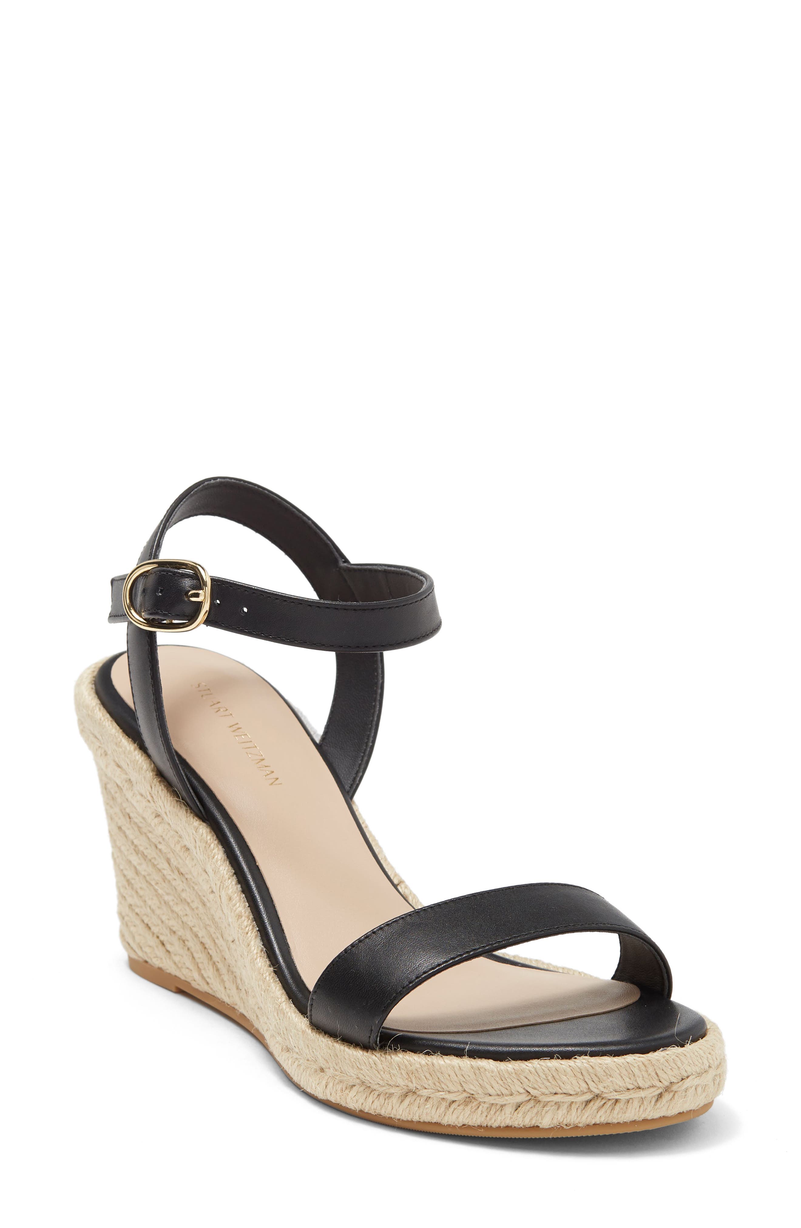 Stuart Weitzman Teddi Espadrille Wedge Heel Sandal, Main, color, 