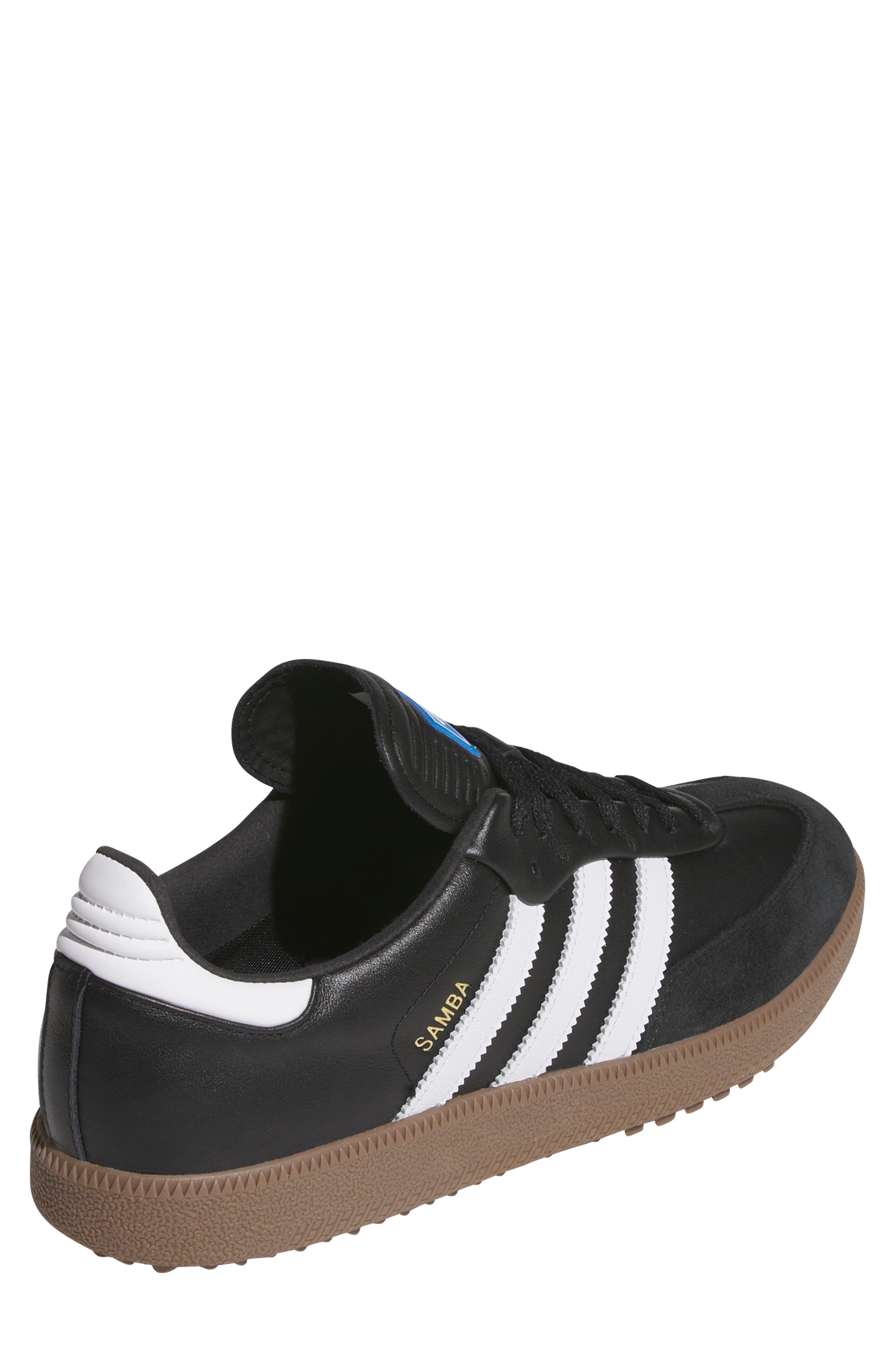 adidas Samba Lux Spikeless Golf Shoe, Alternate, color, Core Black/Ftwr White/Gum5