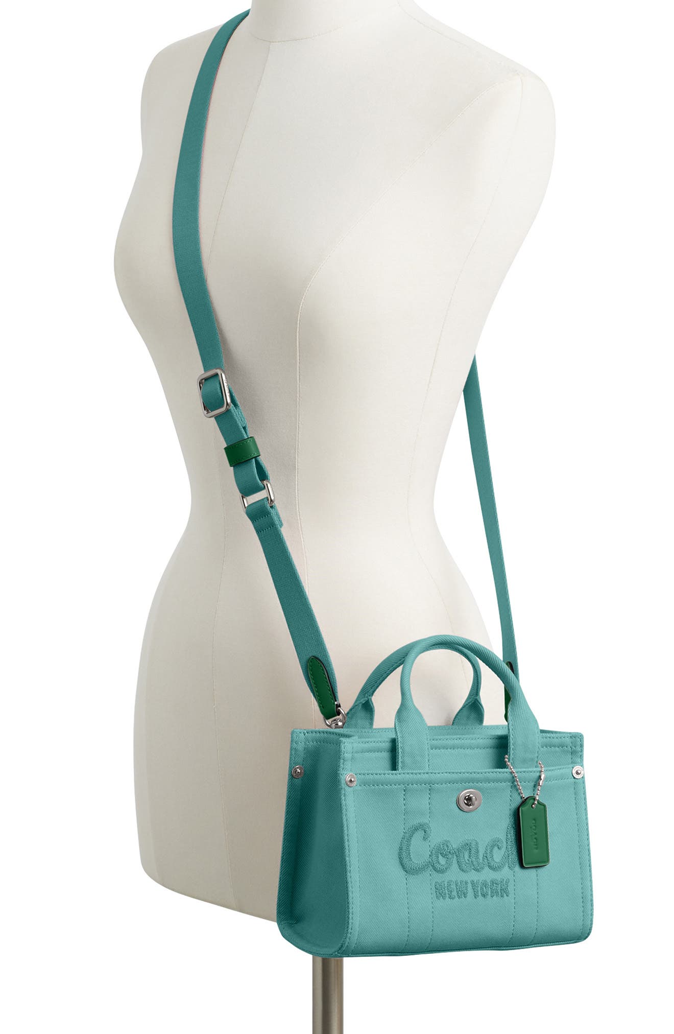 COACH Denim Cargo Tote 20, Alternate, color, 