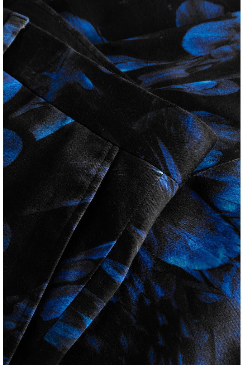 Heron Slim Fit Blue Floral Suit Trousers, Alternate, color, BLUE