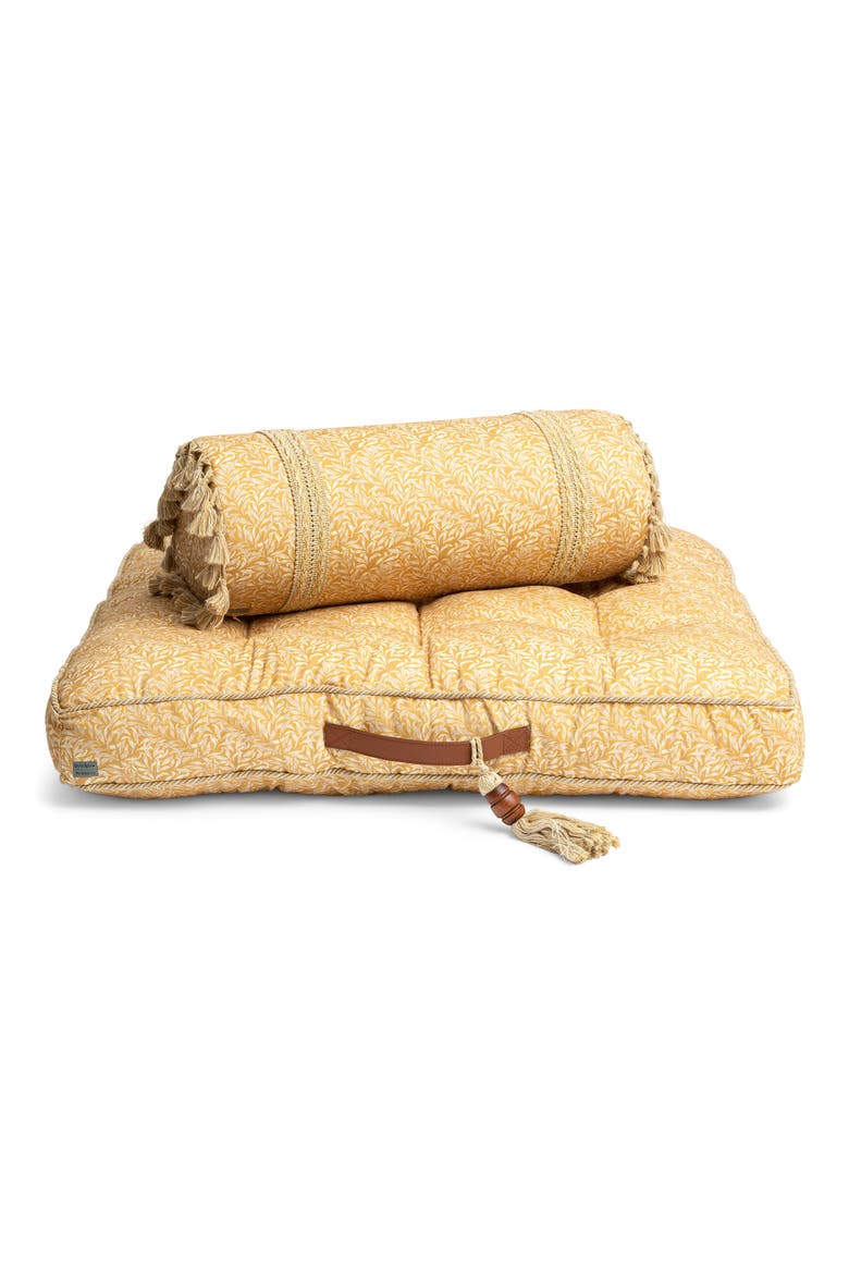 Zen Cotton Bolster Pillow, Main, color, GOLDEN WILLOW BOUGHS