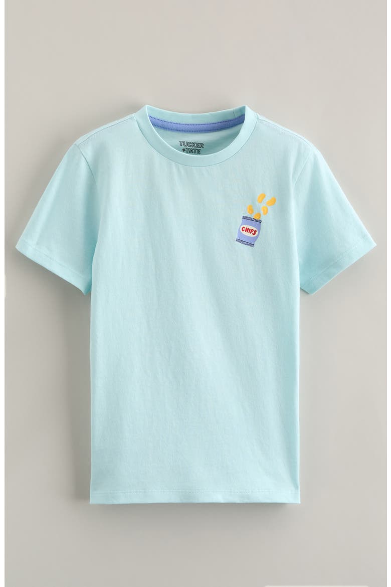 Graphic T-Shirt, Main, color, BLUE PASTEL BAG OF CHIPS