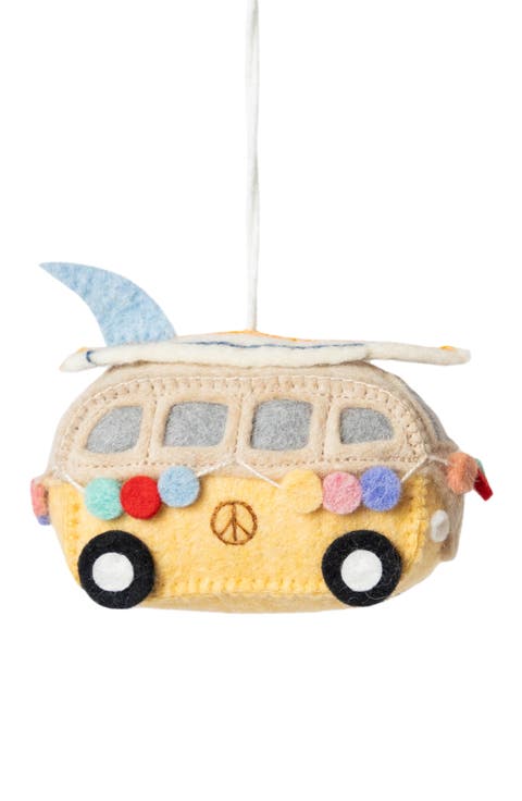 Surf's Up Hippie Bus Ornament