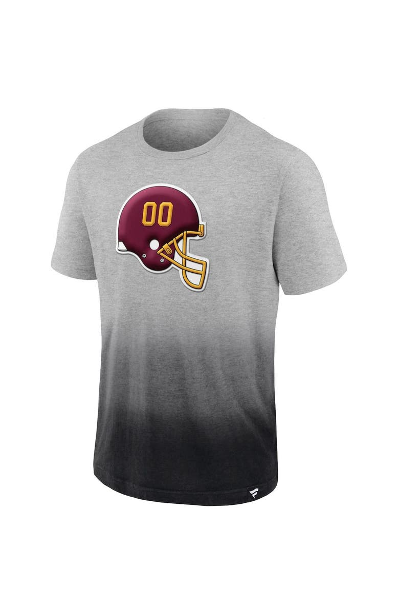 FANATICS Men's Fanatics Branded Heathered Gray/Black Washington Football Team Team Ombre T-Shirt, Alternate, color, Heather Gray