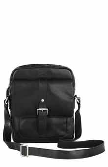 Mancini Buffalo Collection Leather Crossbody Bag