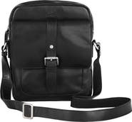 Mancini Buffalo Collection Leather Crossbody Bag