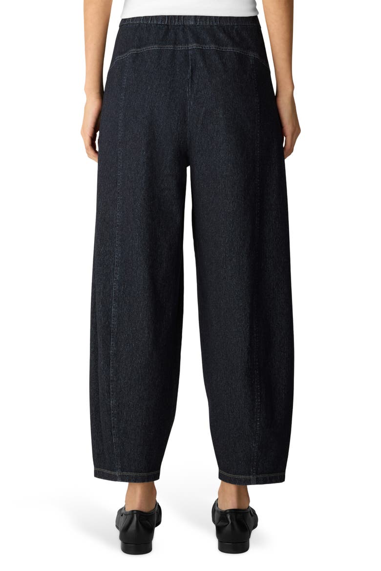 Organic Cotton Ankle Lantern Pants, Alternate, color, DARK WASH