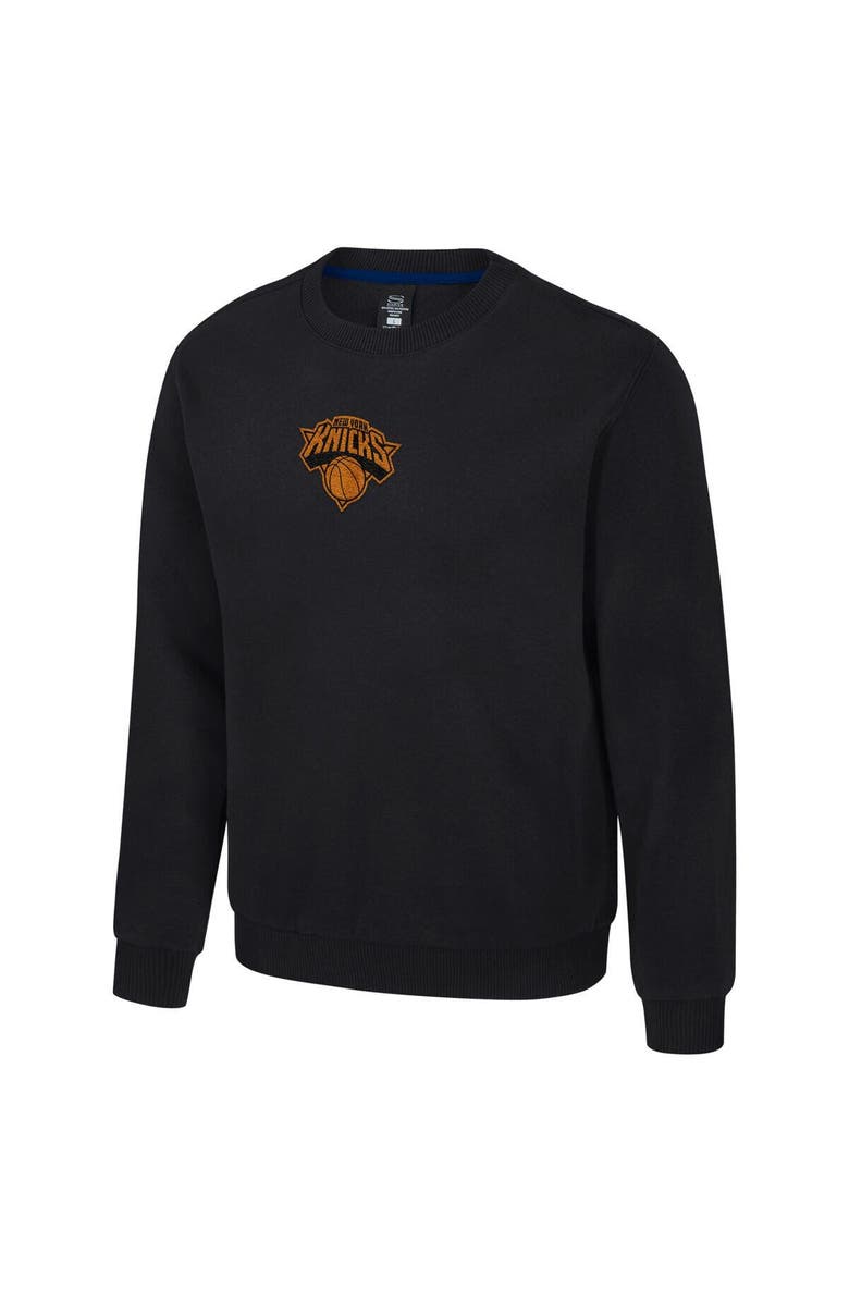 Stadium Essentials Unisex Stadium Essentials Black New York Knicks Club Level Chenille Sweatshirt, Alternate, color, Black
