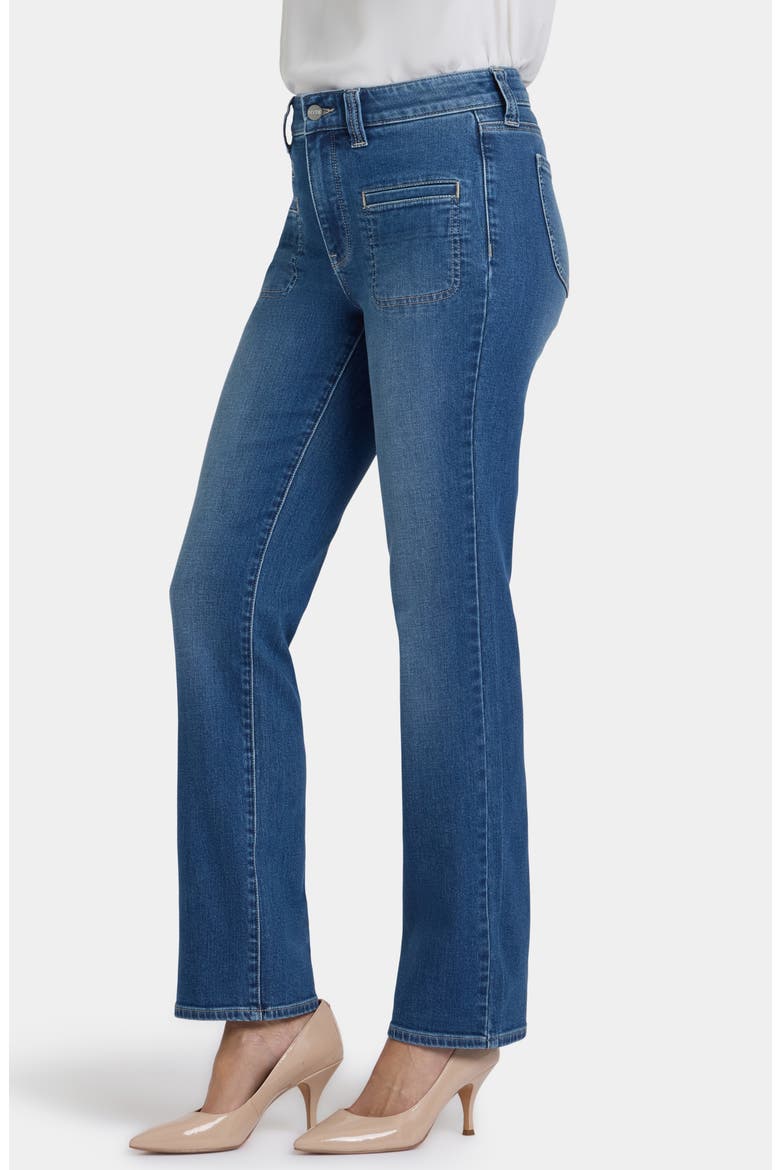 Marilyn Utility Pocket Straight Jeans, Alternate, color, ROMANTIC INDIGO