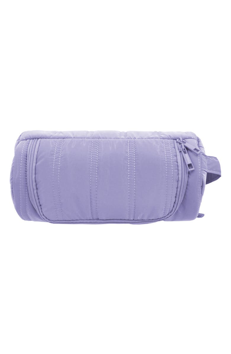 MYTAGALONGS Barrel Hanging Toiletry Bag, Main, color, Lilac