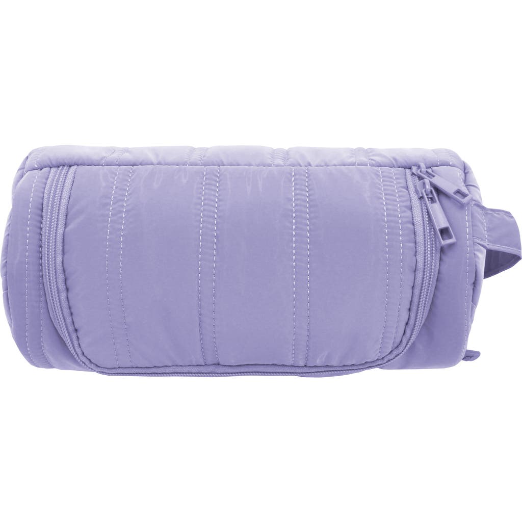 Mytagalongs Barrel Hanging Toiletry Bag In Lilac