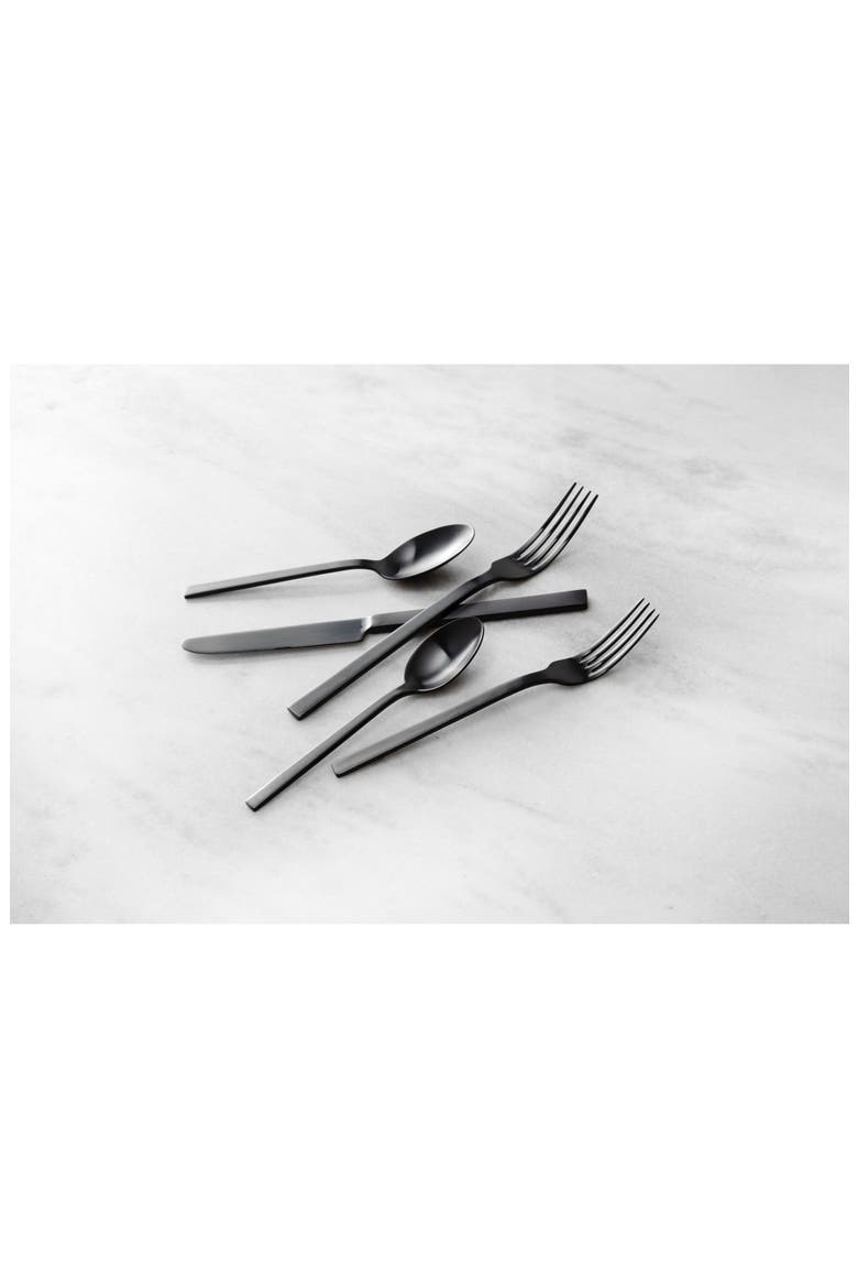 Viggo 20-Piece Flatware Set, Alternate, color, BLACK