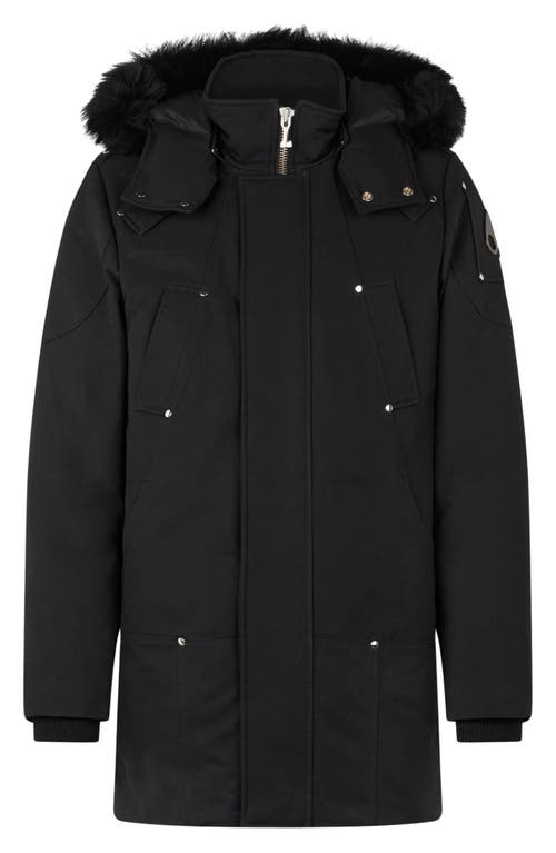 Moose Knuckles Original Stirling Parka In Black W/black Sh
