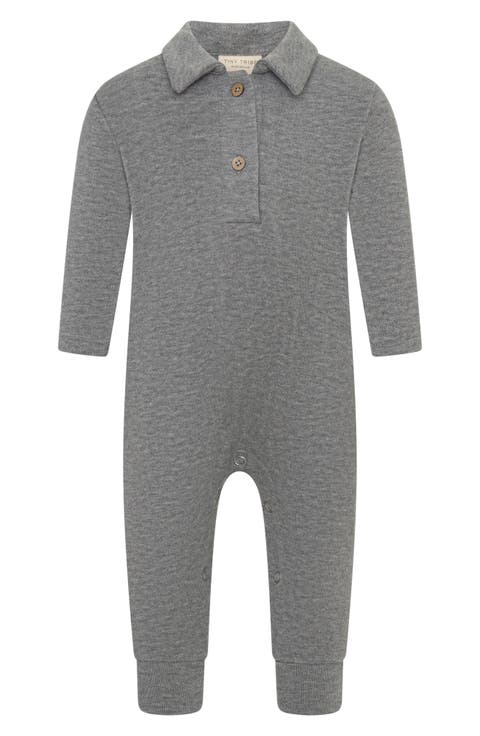 Kids' Collared Knit Romper