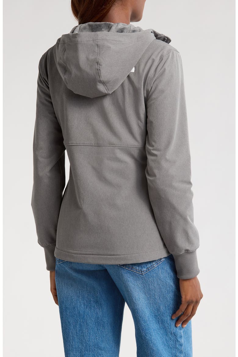Shelbe Raschel Water Resistant Hooded Jacket, Alternate, color, SMOKED PEARL HEATHER