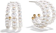 BaubleBar Halia Faux Pearl Hoop Earrings