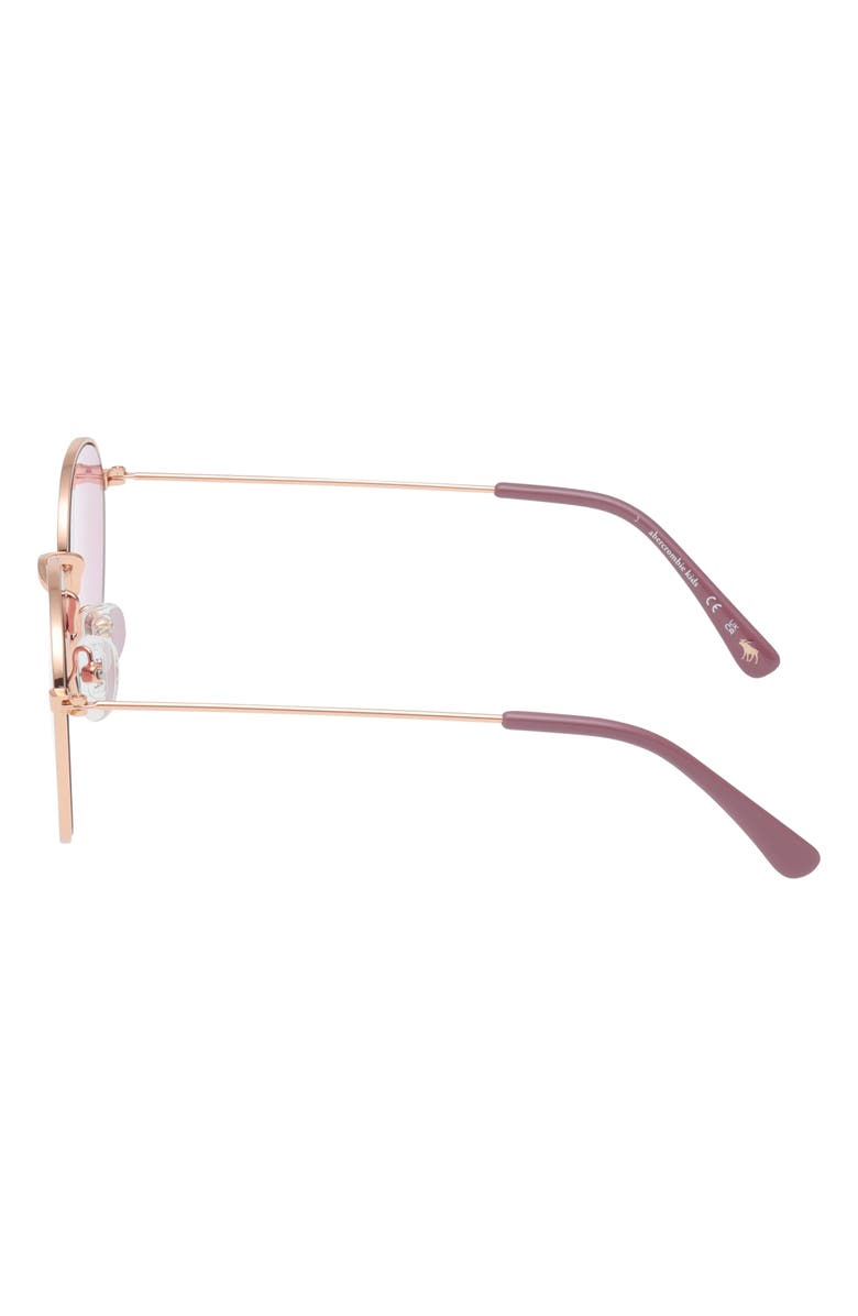 abercrombie kids Kids' Round Sunglasses, Alternate, color, Gold / Violet