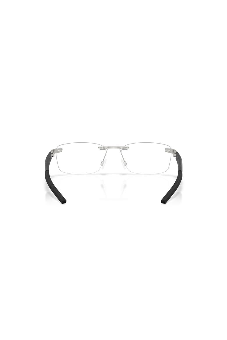 57mm Rectangle optical glasses, Alternate, color, Silver