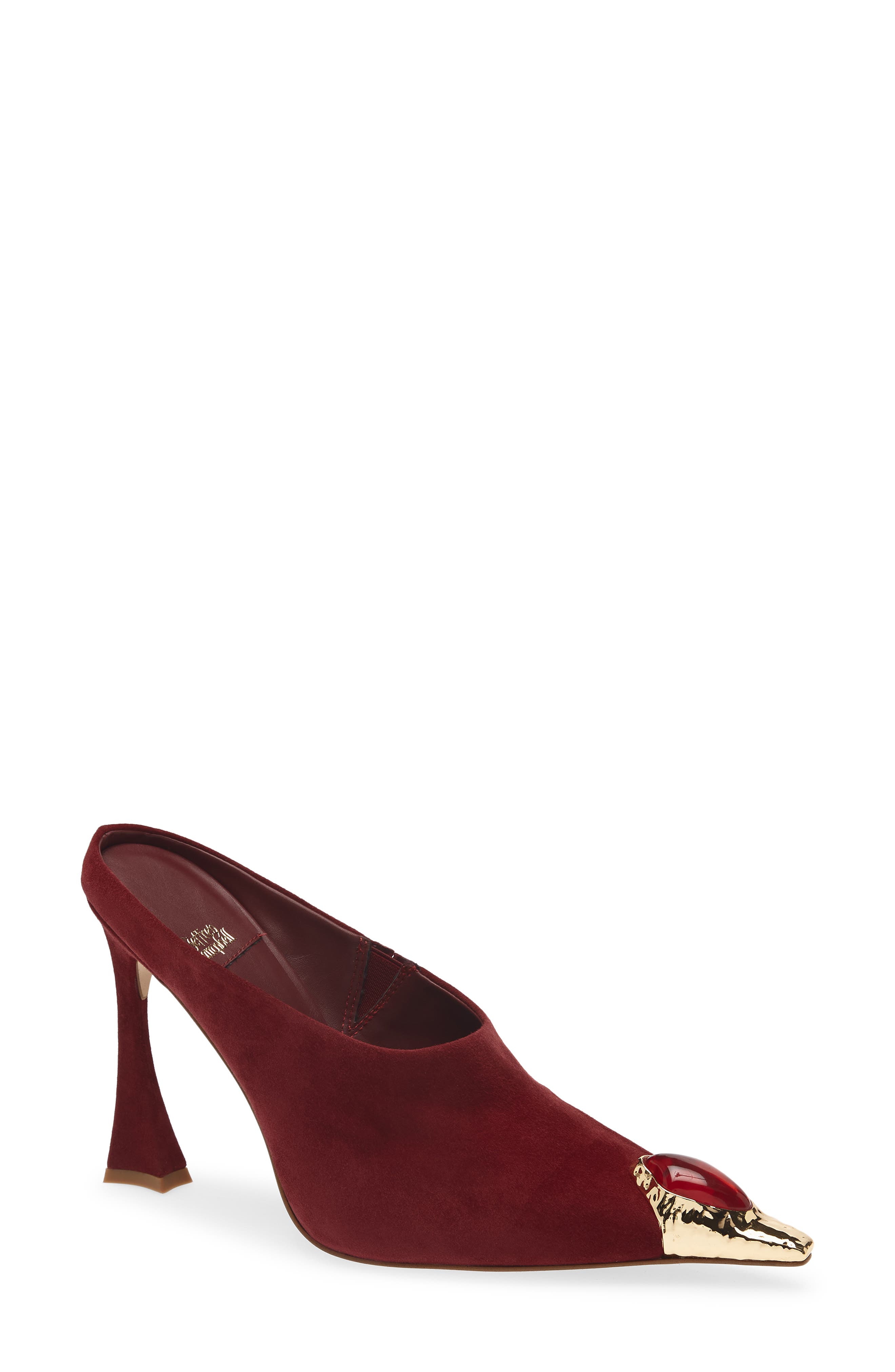  Wine Suede Gold Red