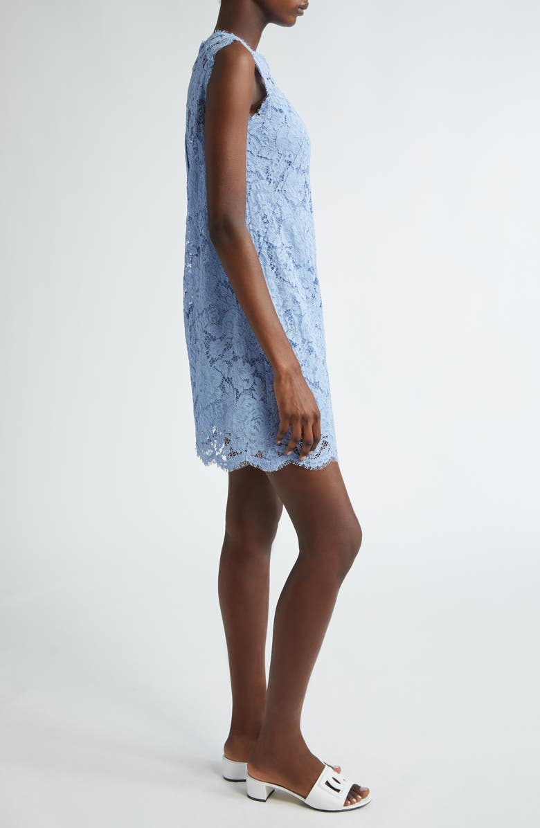 Dolce&Gabbana Sleeveless Lace Minidress, Alternate, color, F3981 Glicine Viola Chiari