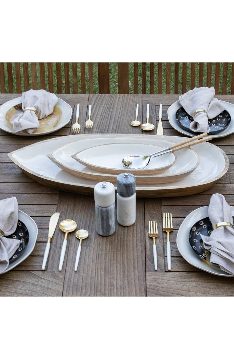 Be Home Madras Oval Oversized Dish, Alternate, color, Natural