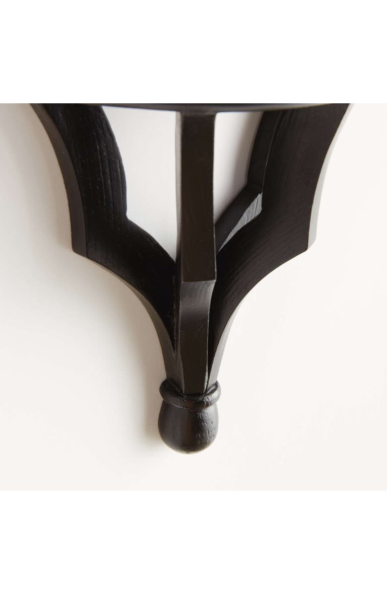 Napa Home & Garden Bennett Antique White Floating Wall Shelf, Alternate, color, Black