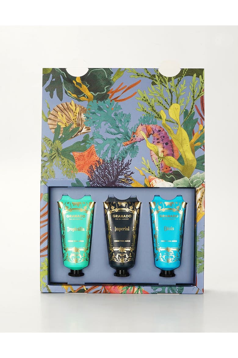 Hand Creams Trio Deep Sea Wonders, Alternate, color, Clear