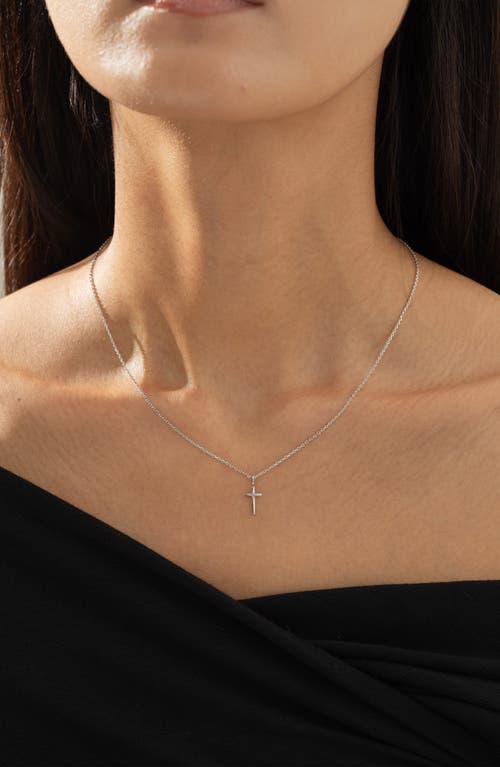 Bearfruit Jewelry 14k Gold Plated Marielle Mini Cross Necklace Holiday Gift Idea In Metallic