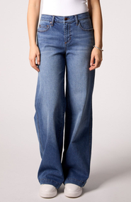 BLUE REVIVAL Waverly Mid Rise Wide Leg Jean