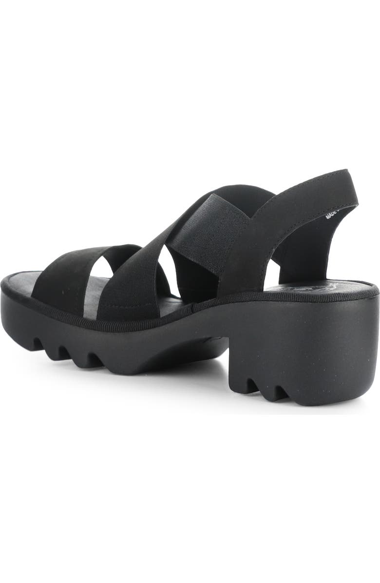 Fly London Taji Platform Slingback Sandal, Alternate, color, Black Cupido