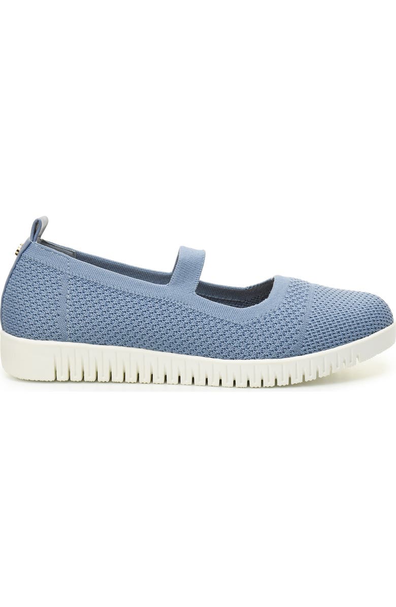 Taryn Rose Flexible Mary Jane Slip On Flat, Alternate, color, Blue