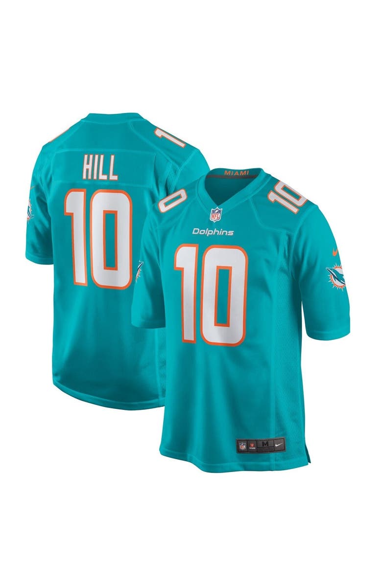 Nike Men's Nike Tyreek Hill Aqua Miami Dolphins Game Jersey, Alternate, color, Aqua