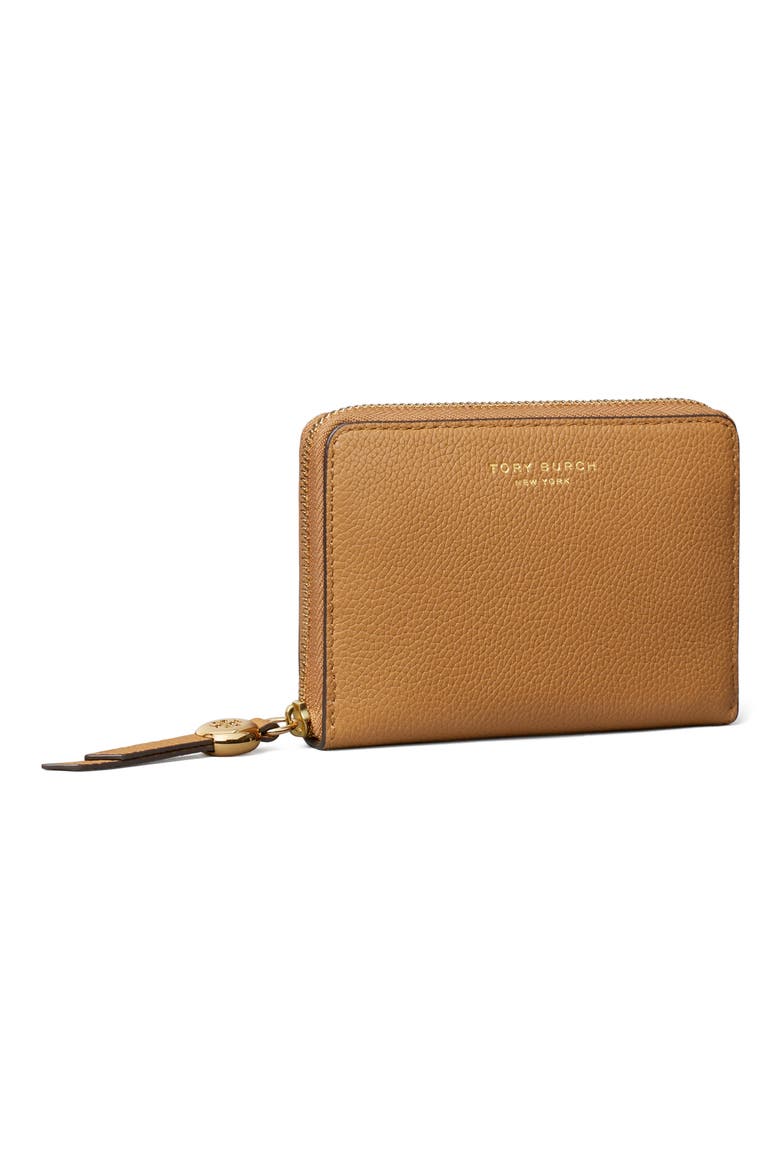 Romy Medium Leather Zip Wallet, Alternate, color, TIRAMISU