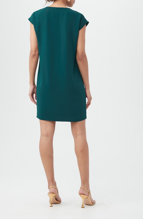 Trina Turk Zula Pleated Shift Dress In Blue