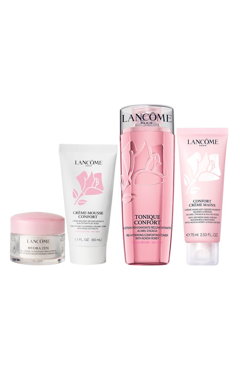 Lancôme Essential Care 4-Piece Hydrating Skin Gift Set (Limited Edition) $86 Value, Main, color, 