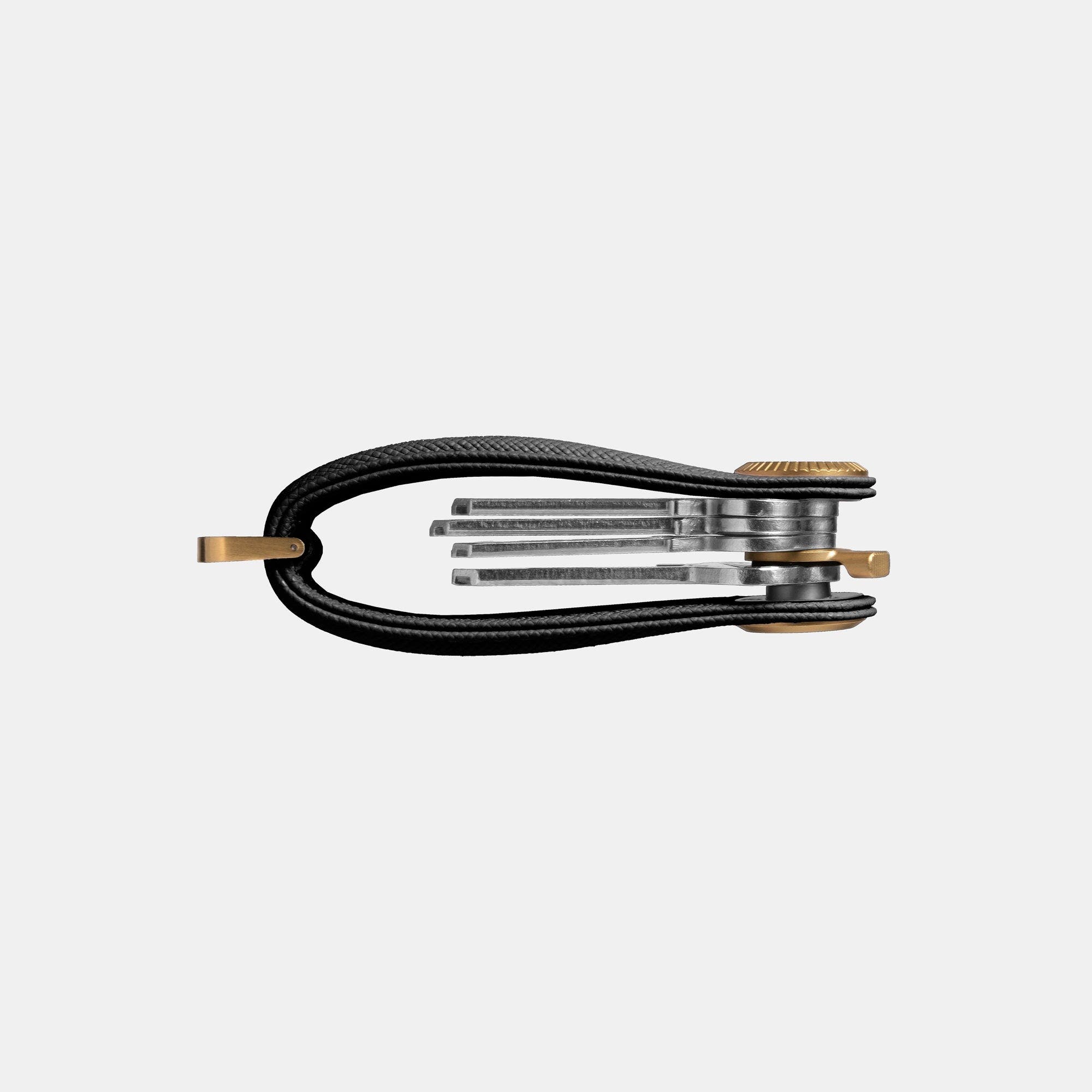 Orbitkey Pro Saffiano Leather Key Organiser, Alternate, color, Liquorice