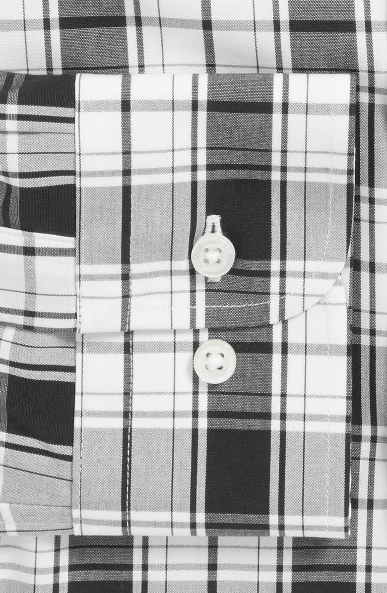 1901 Extra Trim Fit Non-Iron Plaid Dress Shirt, Alternate, color,